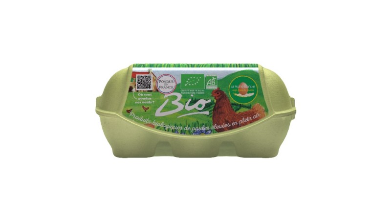 Boîte de 6 oeufs Bio