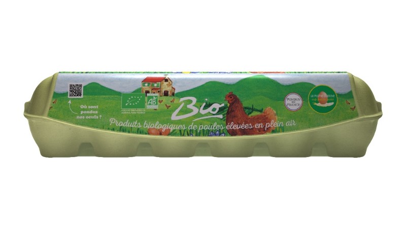 Boîte de 12 oeufs Bio