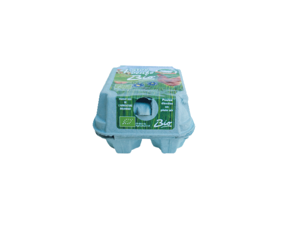 Boîte de 4 oeufs Bio Boîte de 4 oeufs Bio